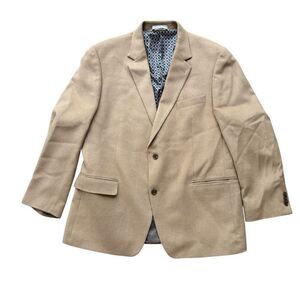 Michael Kors Men's Brown 100% Camel Hair Blazer Size 44 Formal Two-Button